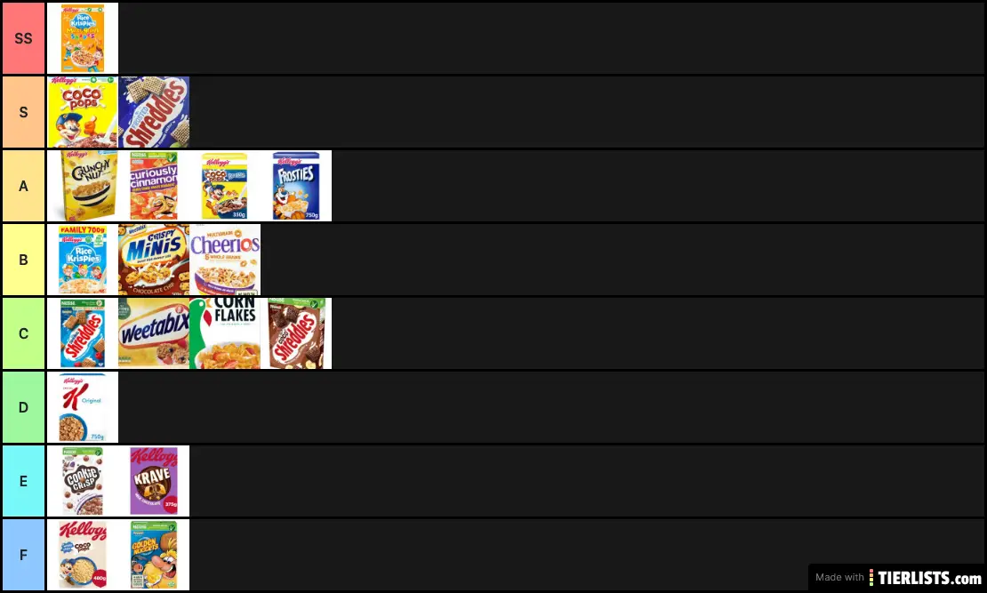 big time brit cereal list