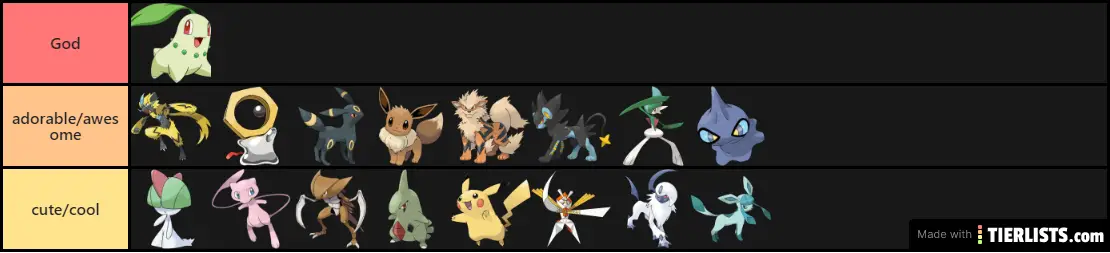 Fave pokemon