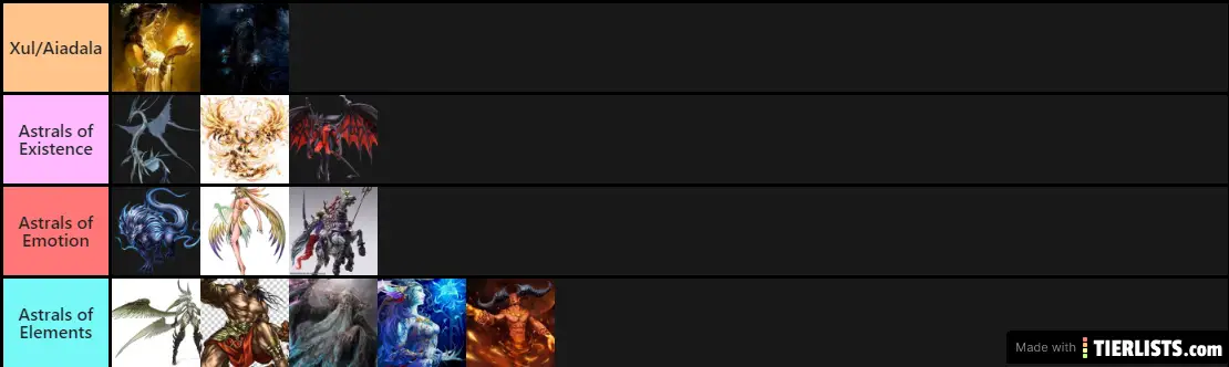 God/Goddess/Astral List