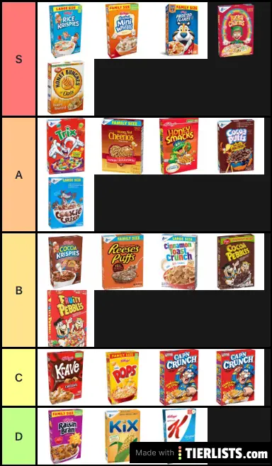 I’ve never had kix but they look sus also I forget what Cap’n Crunch tastes like...my bad