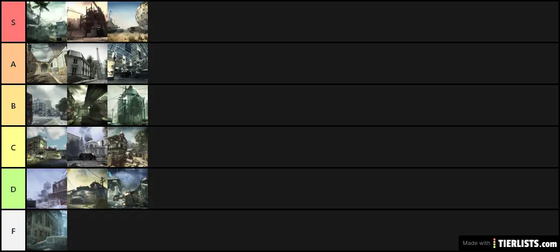 MW3 Maps Tier List