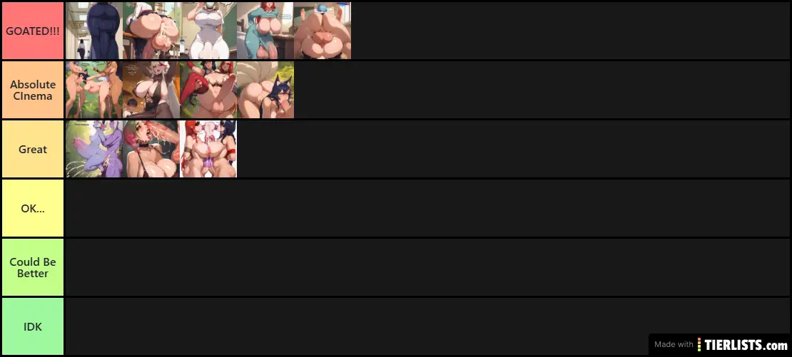My Noonyx Art Tier List CT 2024 Edition Final Pt