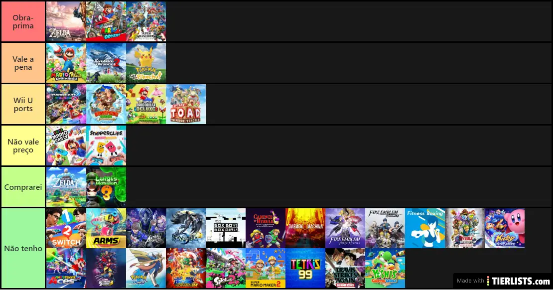 NuNu Switch Games Ranking