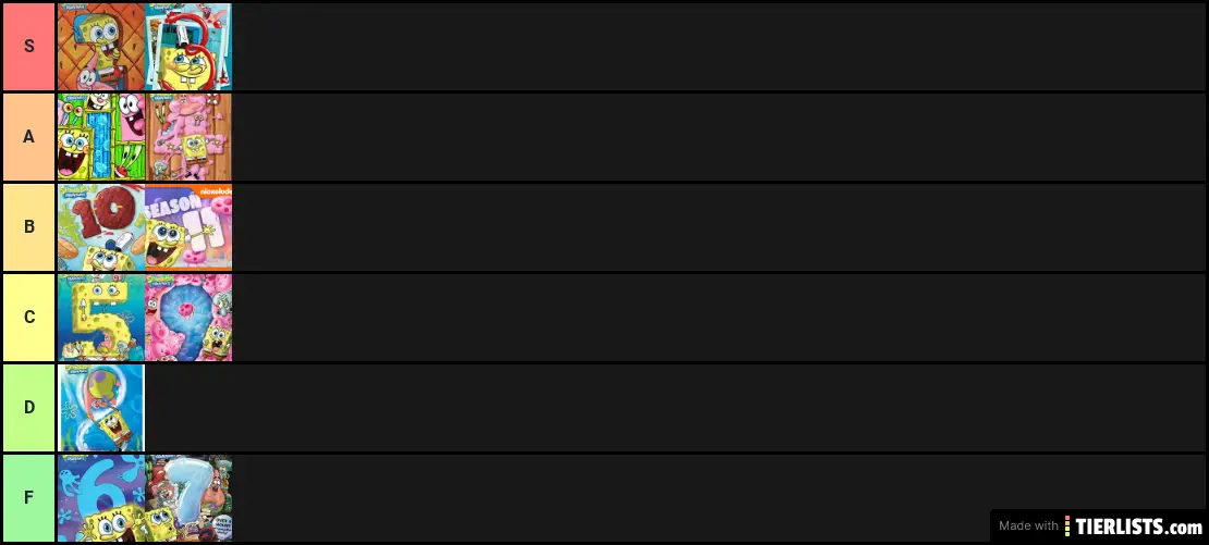 SpongeBob Seasons Ranked