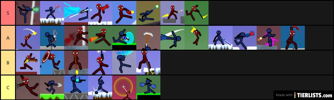 STICKMANTIERLIST