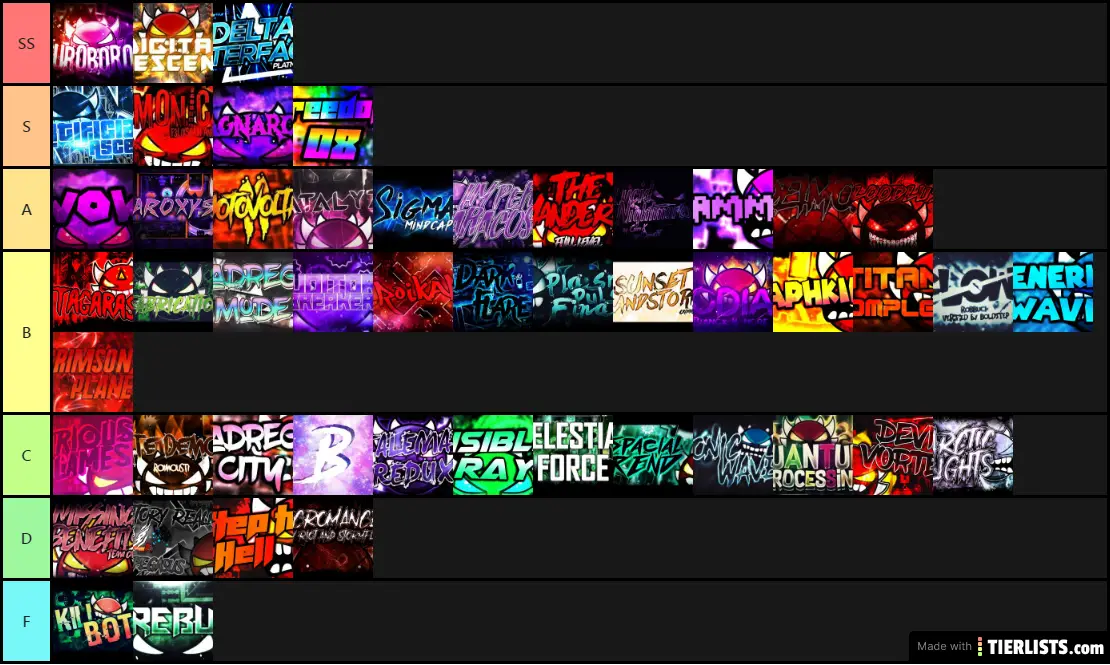 Top 50 Hardest Geometry Dash Demons