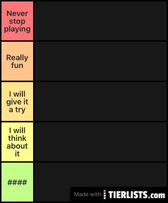 Video games worst to best in progress