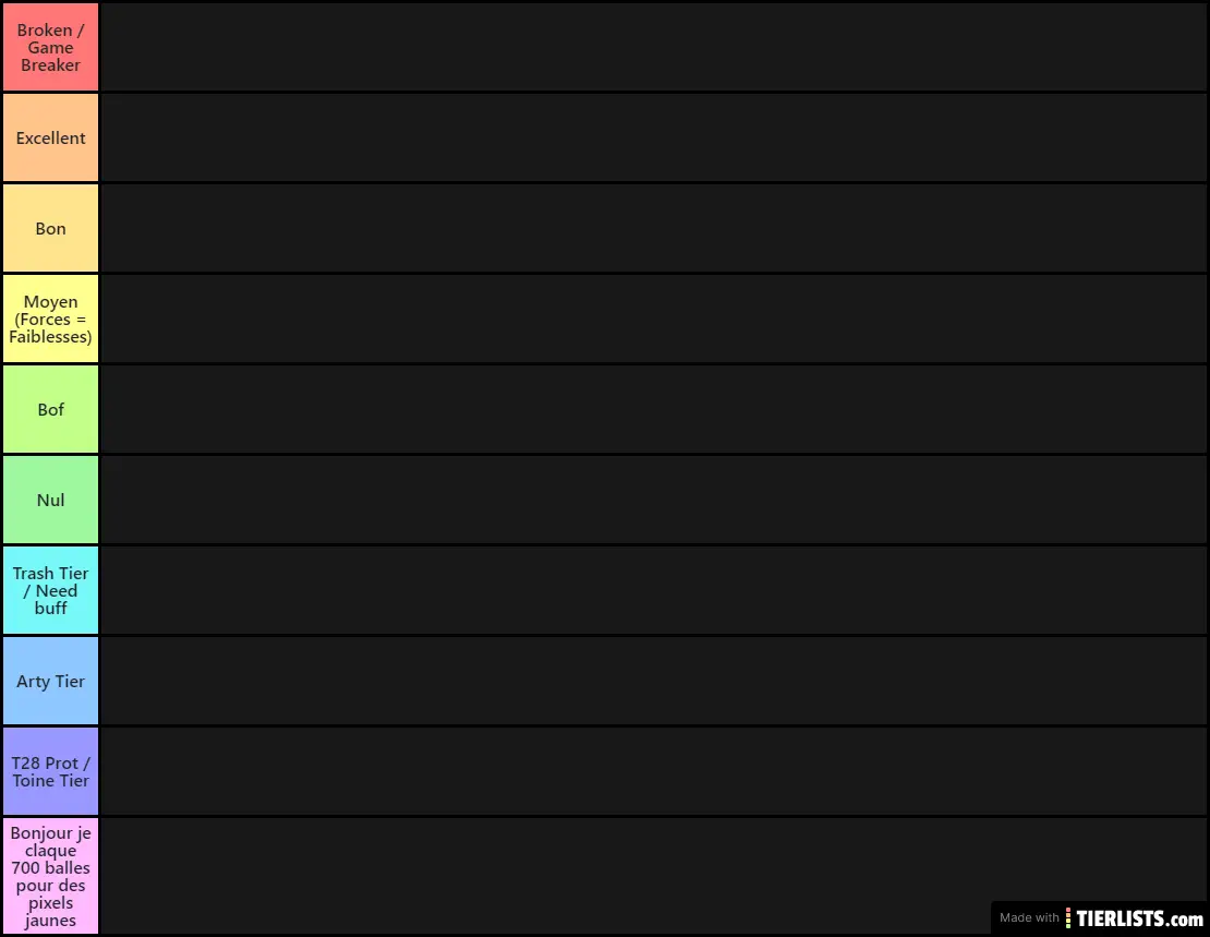 World of Tanks - Tier List T8 Tanks - [54RBF]
